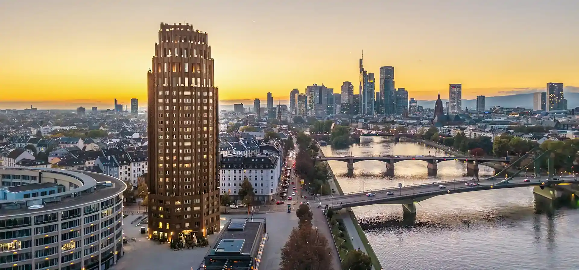 Sundowner Dachterrasse Main Plaza Suite Residenz Frankfurt